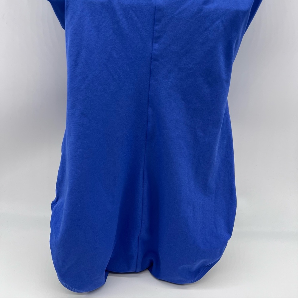 Speedo Retro Design Women's Royal Blue Ruched One Piece Swimsuit-Size 14 - Picture 7 of 13